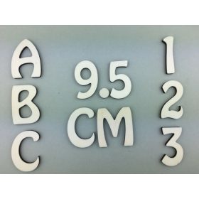 OB3 9,5 cm natúr betűk, számok