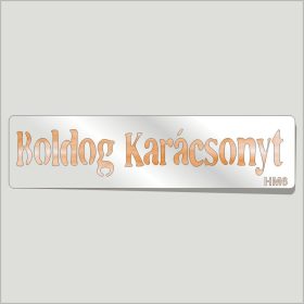 Boldog Karácsonyt Festősablon Felirat