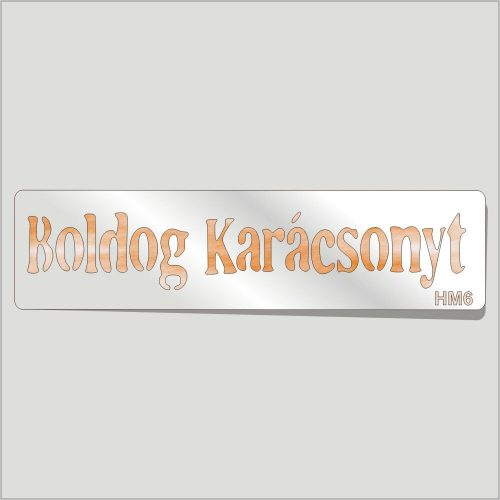 Boldog Karácsonyt Festősablon Felirat