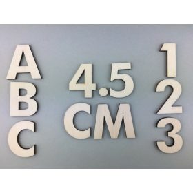 OB1 4,5 cm natúr betűk, számok