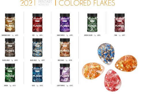 Színes fólia pelyhek, Colored Flakes
