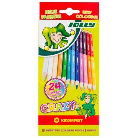 Színes ceruza 12/klt JOLLY Crazy kétvégű 24 szín