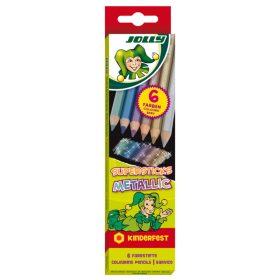 JOLLY Metallic színes ceruza 6 darabos készlet